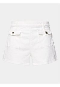 Guess Szorty jeansowe Zelia W4GD26 D4QQ0 Biały Slim Fit. Kolor: biały. Materiał: bawełna #5