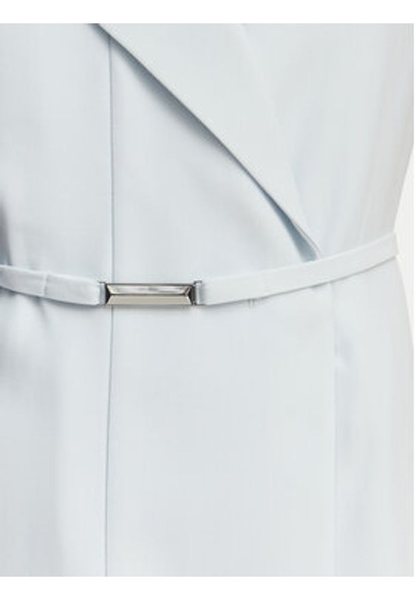 BOSS Sukienka codzienna Dimosa-Mini 50554224 Niebieski Regular Fit. Okazja: na co dzień. Kolor: niebieski. Materiał: wiskoza. Typ sukienki: proste. Styl: casual. Długość: mini