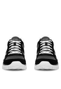 skechers - Skechers Sneakersy BURNS AGOURA 52635 BKW Czarny. Kolor: czarny. Materiał: mesh, materiał #6