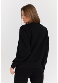 Guess - GUESS Czarna damska bluza z dużym logo Original Fleece, Rozmiar M. Okazja: na co dzień. Kolor: czarny. Materiał: bawełna, materiał. Styl: casual #4