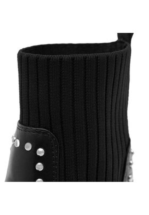 DeeZee Botki INGE H67091-5 Czarny. Kolor: czarny. Materiał: materiał