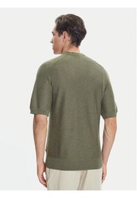 BOSS Sweter Kencel 50545678 Zielony Regular Fit. Kolor: zielony. Materiał: bawełna