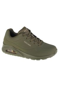 skechers - Buty do chodzenia damskie, Skechers Uno-Stand on Air. Kolor: zielony, wielokolorowy. Materiał: syntetyk, tkanina, materiał. Sport: turystyka piesza