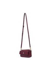 TOMMY HILFIGER - Tommy Hilfiger Torebka Th Icon Camera Bag AW0AW18721 Bordowy. Kolor: czerwony. Materiał: skórzane #6