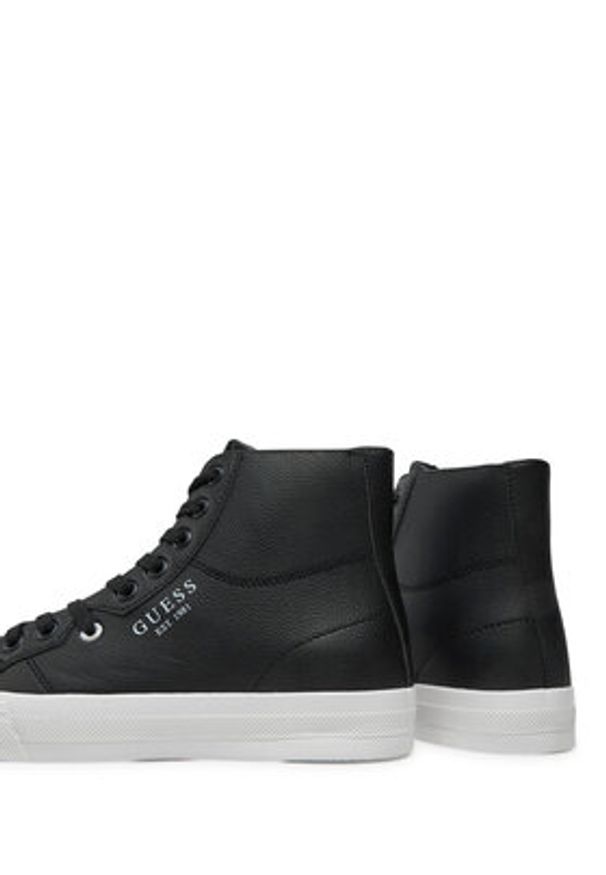 Guess Trampki FMPISM FAL12 Czarny. Kolor: czarny. Materiał: skóra