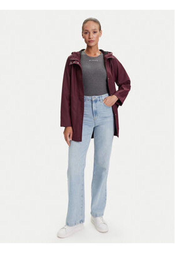 Vero Moda Kurtka przeciwdeszczowa Malou 10266982 Bordowy Regular Fit. Kolor: czerwony. Materiał: syntetyk