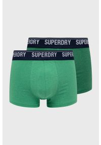 Superdry bokserki (2-pack) męskie kolor zielony. Kolor: zielony #1