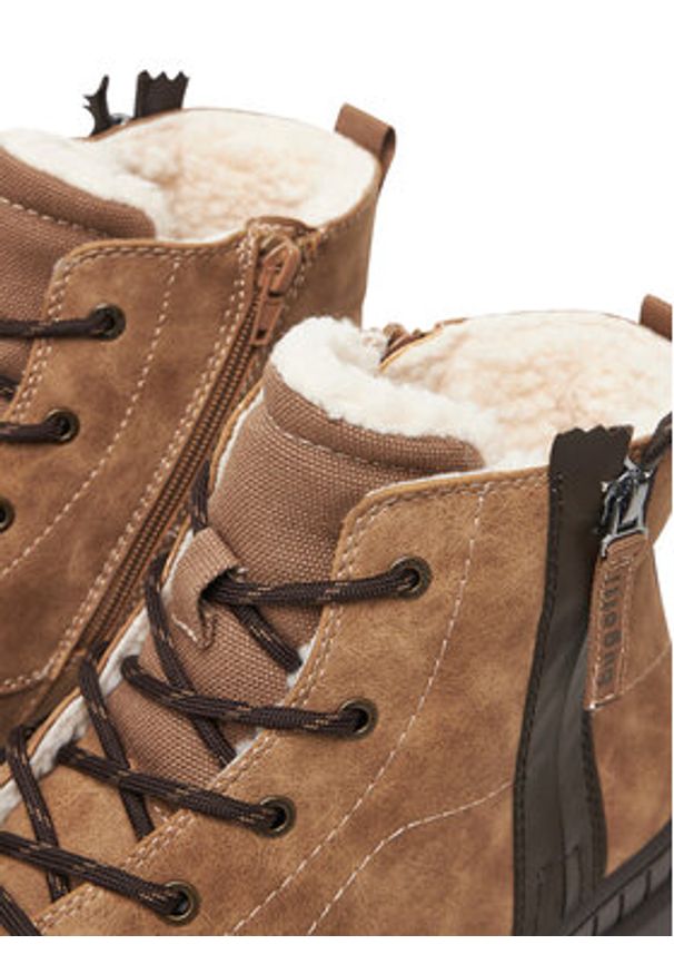 Bugatti Trapery 325-AGA51-5500 Beżowy. Kolor: beżowy. Materiał: skóra, zamsz