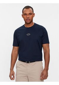 PAUL & SHARK - Paul&Shark T-Shirt 24411033 Granatowy Regular Fit. Kolor: niebieski. Materiał: bawełna