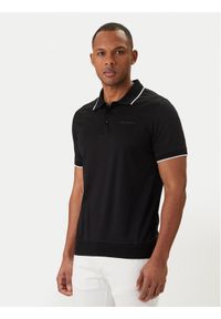 Karl Lagerfeld - KARL LAGERFELD Polo 745080 562200 Czarny Regular Fit. Typ kołnierza: polo. Kolor: czarny. Materiał: bawełna #1