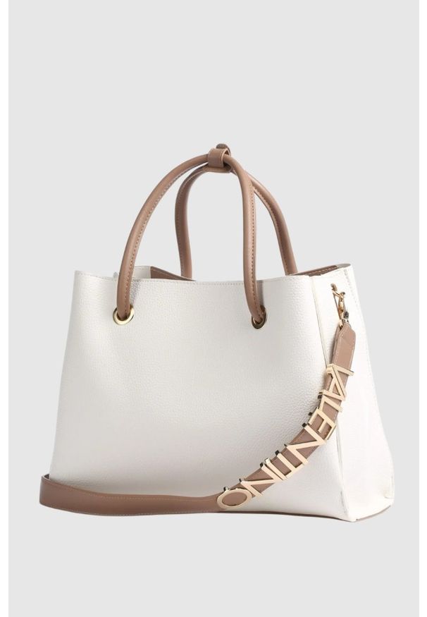 Valentino by Mario Valentino - VALENTINO Duża biała torebka Alexia. Kolor: biały. Rozmiar: duże