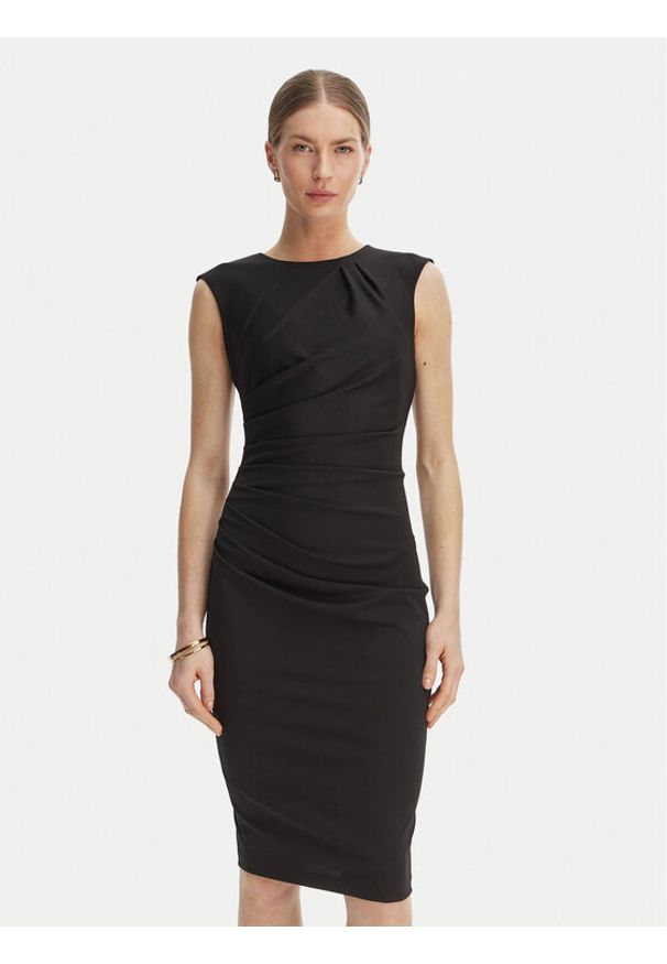 Rinascimento Sukienka koktajlowa CFC0127683003 Czarny Slim Fit. Kolor: czarny. Materiał: syntetyk. Styl: wizytowy