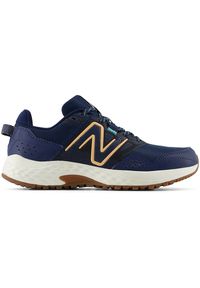 Buty damskie New Balance WT410CS8 – granatowe. Zapięcie: sznurówki. Kolor: niebieski. Materiał: syntetyk, materiał. Szerokość cholewki: normalna. Sport: fitness #1