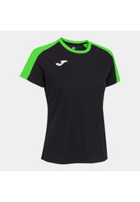 Koszulka do piłki nożnej damska Joma Eco Champioship z krótkim rękawem. Kolor: wielokolorowy, niebieski, czarny, zielony. Długość rękawa: krótki rękaw. Długość: krótkie. Sport: piłka nożna #1