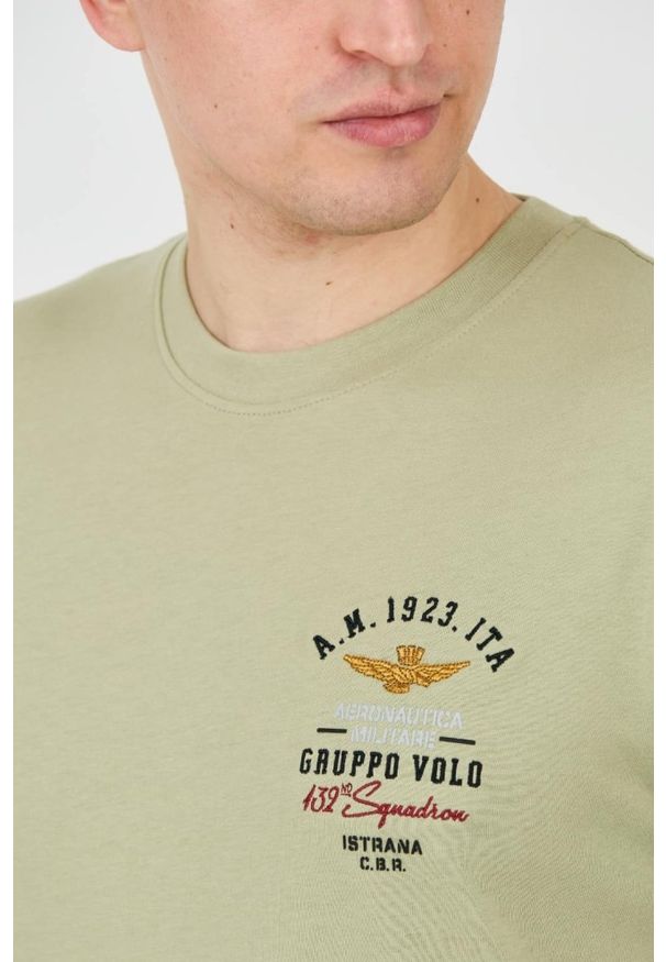 Aeronautica Militare - AERONAUTICA MILITARE Zielony t-shirt Short Sleeve. Kolor: zielony