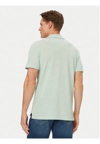TOMMY HILFIGER - Tommy Hilfiger Polo Textured Oxford Pique MW0MW38482 Zielony jasny Regular Fit. Typ kołnierza: polo. Kolor: zielony. Materiał: bawełna #3