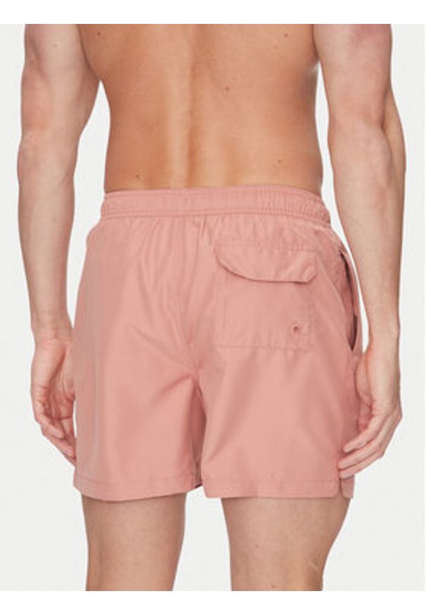 Barbour Szorty kąpielowe Staple Logo 5"MSW0064PI55 Różowy Regular Fit. Kolor: różowy. Materiał: syntetyk