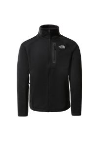 Kurtka The North Face Canyonlands T93BRHJK3 - czarna. Kolor: czarny. Materiał: softshell, tkanina, poliester. Styl: klasyczny