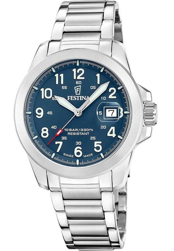 Zegarek męski Festina F20081-2 srebrny. Kolor: srebrny