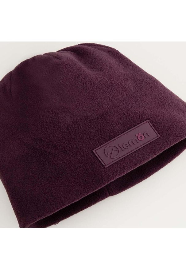 Czapka zimowa narciarska dla dzieci polar Lemon Explore ZL4. Kolor: fioletowy. Materiał: poliester. Wzór: aplikacja. Sezon: zima. Styl: sportowy