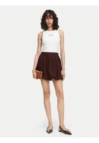 Vero Moda Top Nira 10341982 Biały Slim Fit. Kolor: biały. Materiał: bawełna #2