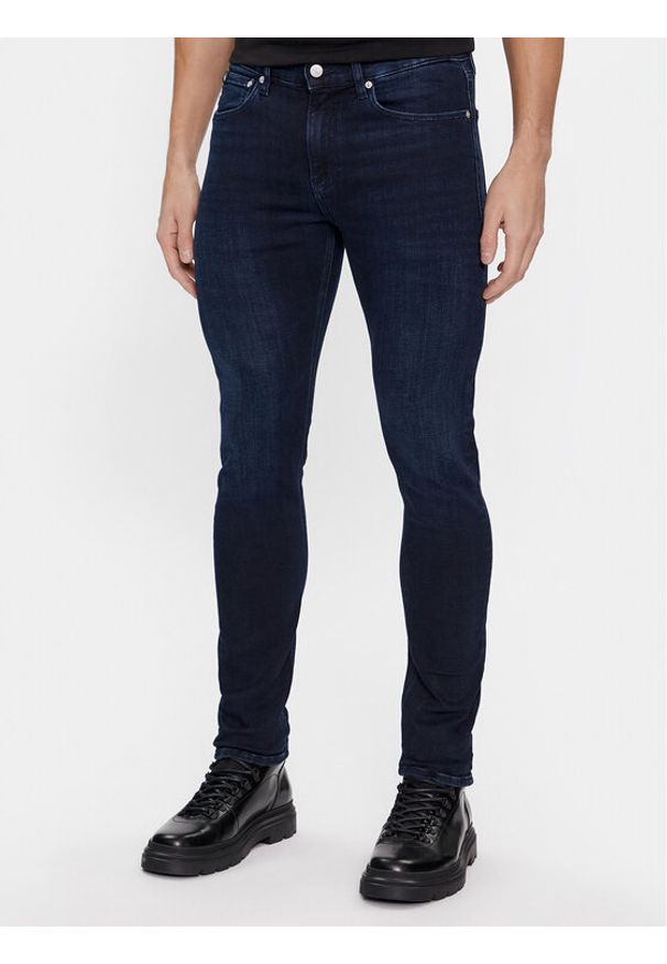 Calvin Klein Jeans Jeansy J30J323695 Granatowy Skinny Fit. Kolor: niebieski