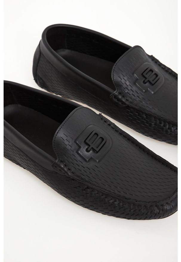 Baldinini - Loafersy męskie skórzane BALDININI. Materiał: skóra