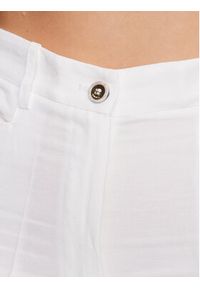 Pinko Spodnie materiałowe 100641 A0IN Biały Relaxed Fit. Kolor: biały. Materiał: wiskoza