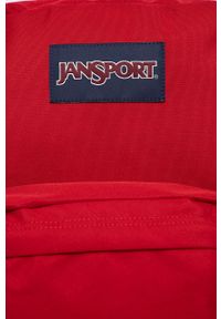 JanSport - Jansport plecak kolor czerwony duży gładki. Kolor: czerwony. Wzór: gładki #5