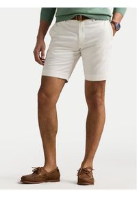Polo Ralph Lauren Szorty materiałowe 710646709001 Biały Slim Fit. Kolor: biały. Materiał: bawełna