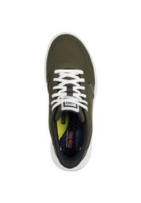 skechers - Adidasy Skechers Cyrus - Raiden, Mężczyźni. Kolor: zielony. Materiał: skóra ekologiczna, materiał