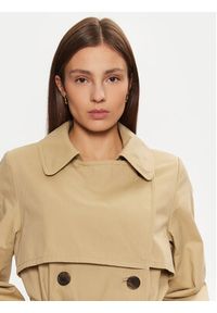Tommy Jeans Trencz DW0DW20280 Beżowy Regular Fit. Kolor: beżowy. Materiał: bawełna #5
