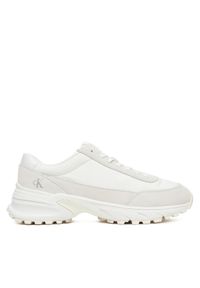 Calvin Klein Jeans Sneakersy Hike Runner Casual Ny-Su YM0YM01292 Biały. Okazja: na co dzień. Kolor: biały. Materiał: skóra