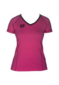 Koszulka T-Shirt Kobiecy Arena W Tl S/S Tee. Kolor: czerwony, różowy, wielokolorowy
