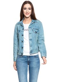 Levi's® - LEVI’S JAPAN BOYFRIEND TRUCKER JACKET DAMSKA KURTKA JEANSOWA JEANS DŻINSOWA BLUE 275500018. Materiał: jeans #3