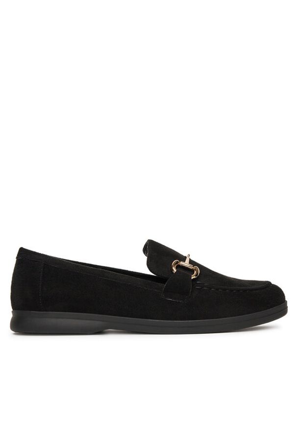 DeeZee Loafersy 13-1120-3 Czarny. Kolor: czarny. Materiał: materiał