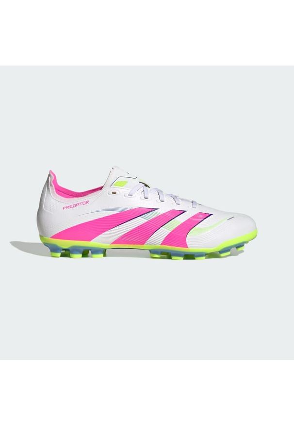 Adidas - Buty Predator League AG. Kolor: żółty, biały, wielokolorowy, różowy. Materiał: materiał