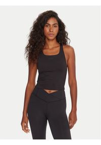 Reebok Top RK25188CCW Czarny Slim Fit. Kolor: czarny. Materiał: syntetyk