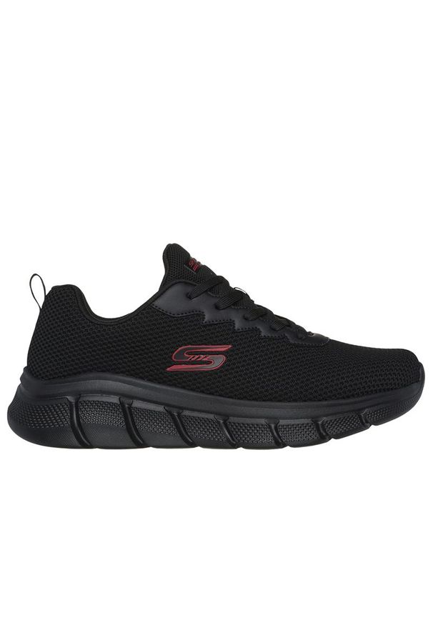 skechers - Buty męskie Skechers Bobs Sport B Flex Chill Edge 118106BBK - czarne. Zapięcie: sznurówki. Kolor: czarny. Szerokość cholewki: normalna. Wzór: aplikacja. Model: Skechers Sport