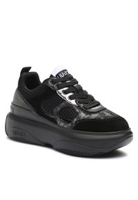 Liu Jo Sneakersy June 14 BF3065 PX390 Czarny. Kolor: czarny. Materiał: materiał #1
