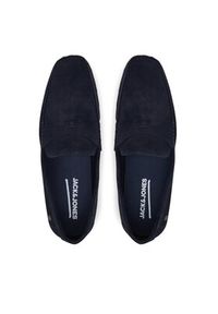Jack & Jones - Jack&Jones Mokasyny Jfwjensen 12203636 Granatowy. Kolor: niebieski. Materiał: zamsz, skóra