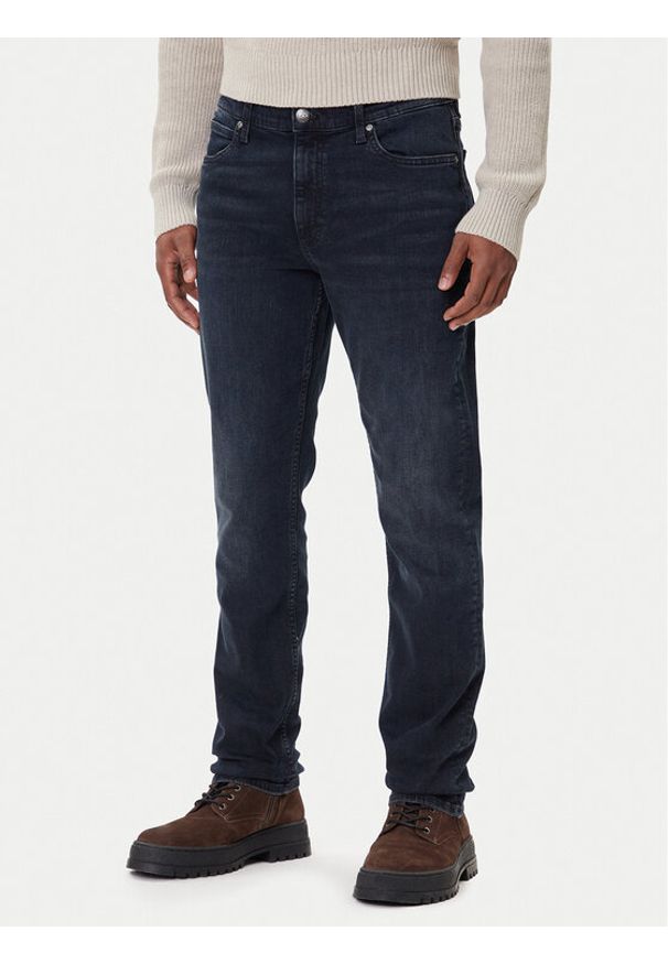 Lee Jeansy West 112373386 Czarny Straight Fit. Kolor: czarny