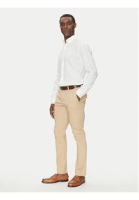 Michael Kors Chinosy CS4301KDR2 Beżowy Slim Fit. Kolor: beżowy. Materiał: bawełna