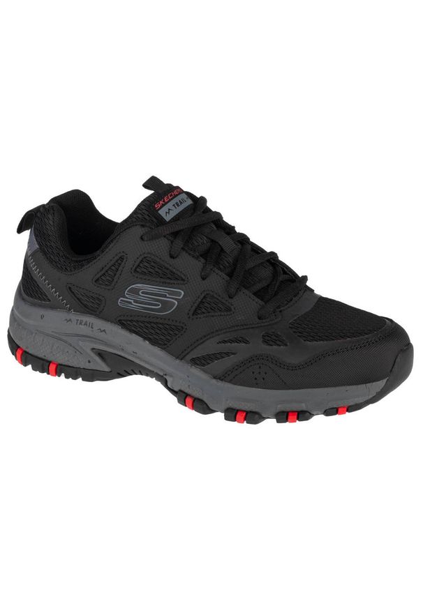 skechers - Buty trekkingowe męskie Skechers Hillcrest. Zapięcie: sznurówki. Kolor: czarny. Materiał: materiał, syntetyk, tkanina, skóra. Szerokość cholewki: normalna. Sport: turystyka piesza