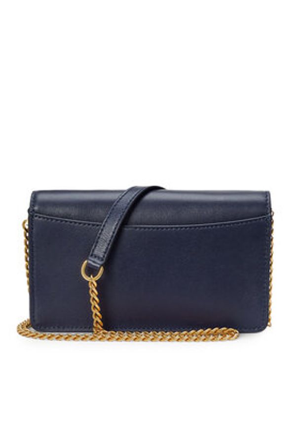 Lauren Ralph Lauren - LAUREN RALPH LAUREN Torebka Turn-Lock 432915377009 Granatowy. Kolor: niebieski. Materiał: skórzane