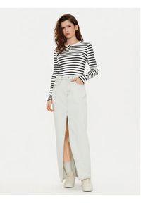 Tommy Jeans Bluzka DW0DW19501 Biały Slim Fit. Kolor: biały. Materiał: bawełna #5