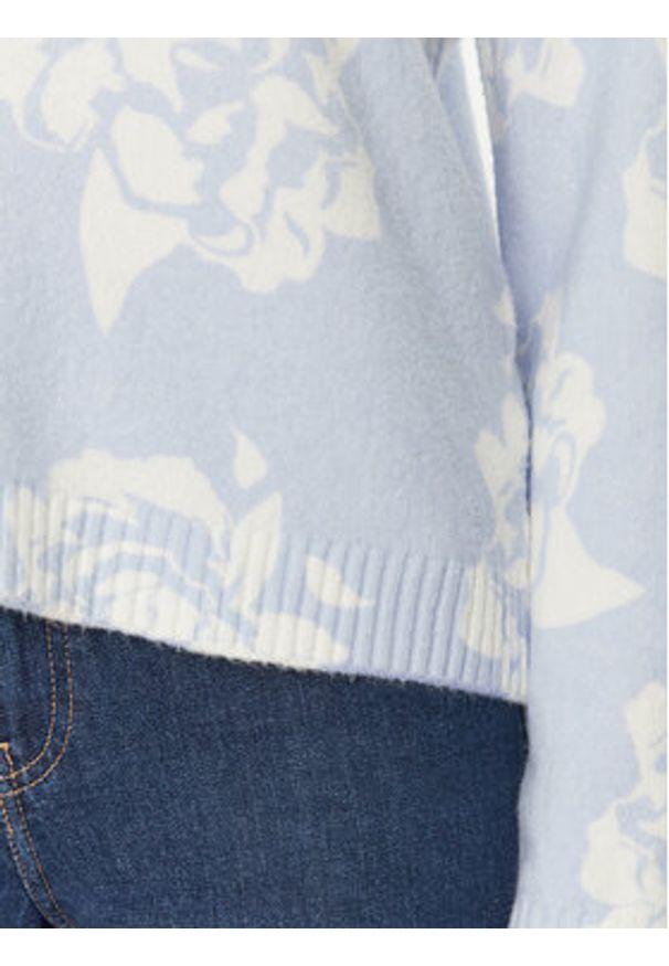 Morgan Sweter 251-MPETAL Błękitny Regular Fit. Kolor: niebieski. Materiał: syntetyk