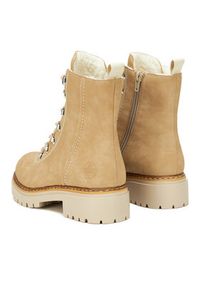 Rieker Trzewiki 72643-60 Beżowy. Kolor: beżowy. Materiał: materiał #2