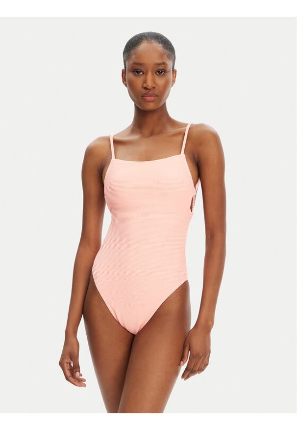 Billabong Strój kąpielowy Tanlines Eva One Piece EBJX100111 Koralowy. Kolor: pomarańczowy. Materiał: syntetyk