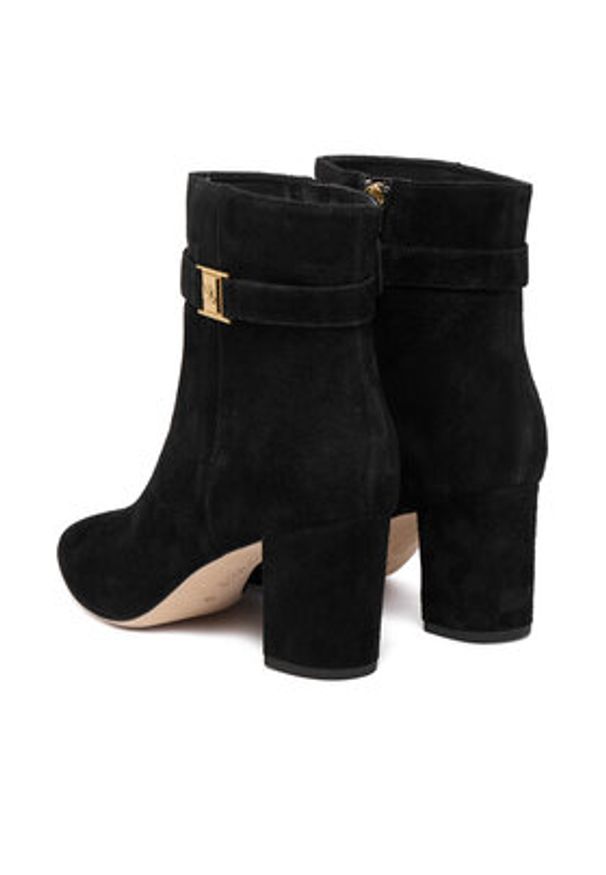Lauren Ralph Lauren - LAUREN RALPH LAUREN Botki Kellie Bt Hi 802967827001 Czarny. Kolor: czarny. Materiał: zamsz, skóra